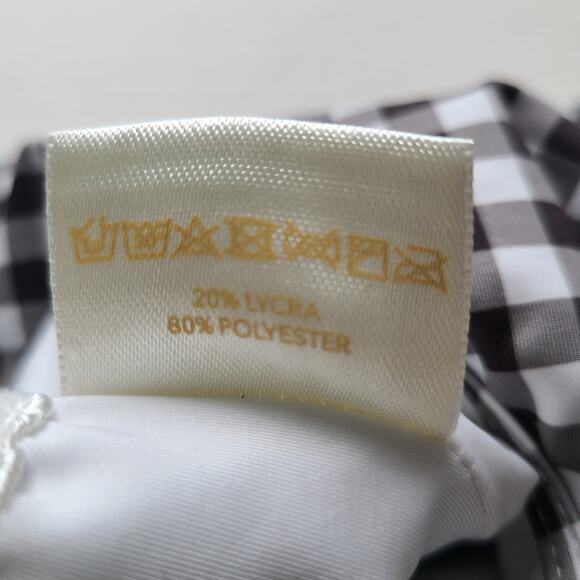 Verdelimon NEW One Piece Swimsuit Gingham Halter Ruffle Size Medium Preppy NWT - Picture 8 of 8